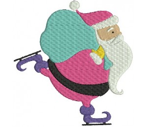 Stickdatei - Knecht Ruprecht Schlittschuhläufer